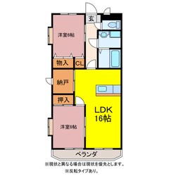 フリーダムコート弐番館の物件間取画像